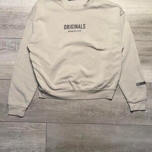 Brooklyn originals Cream and black‎ crewneck sweatshirt